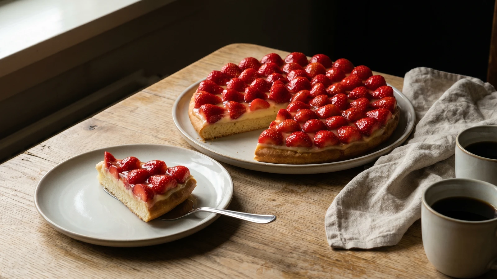 Aardbeienvlaai (Limburg Strawberry Vlaai)