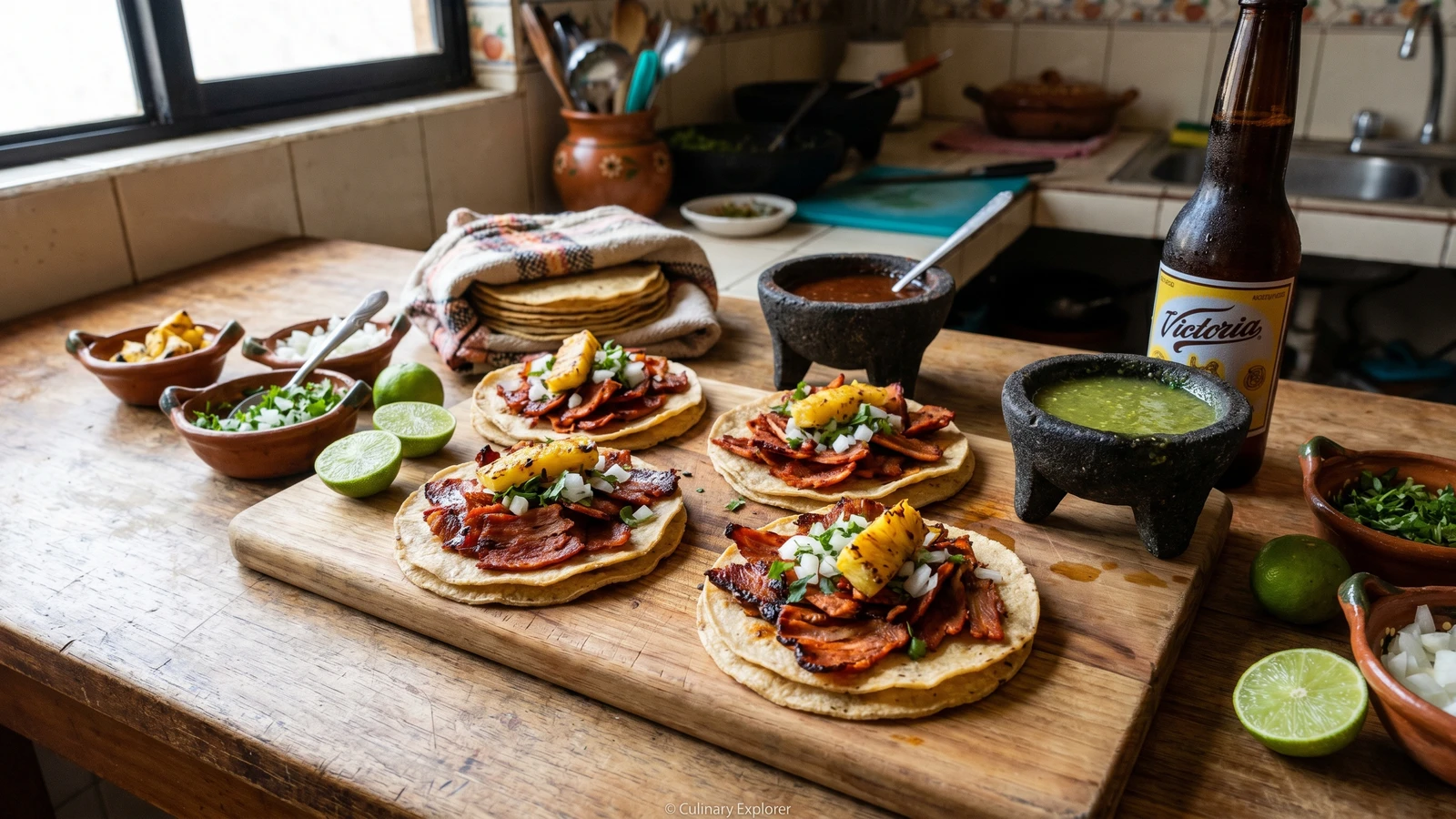 Tacos al Pastor con Piña