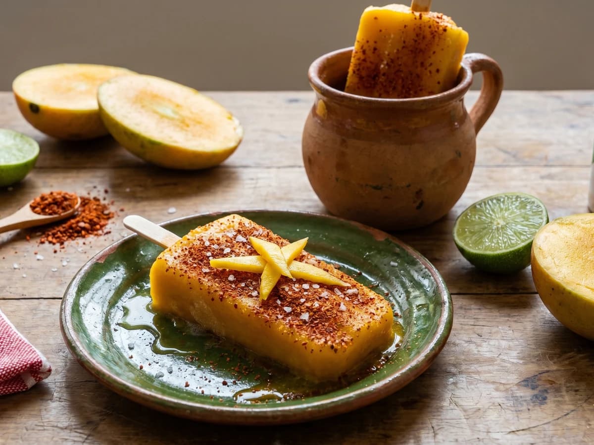 Paleta de Mango con Chile y Limon - Chef Lupita