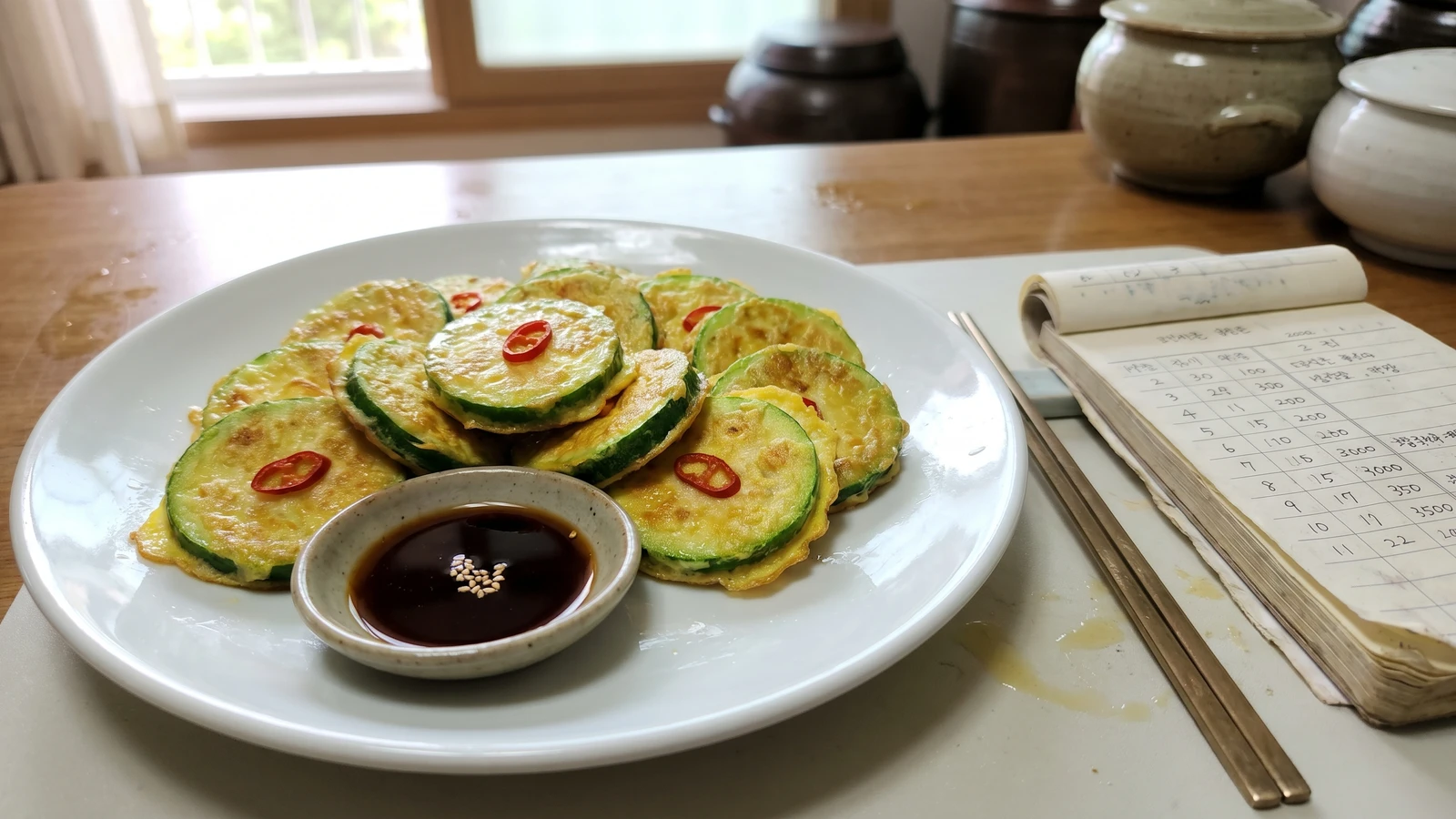Hobak-jeon (Zucchini Jeon)