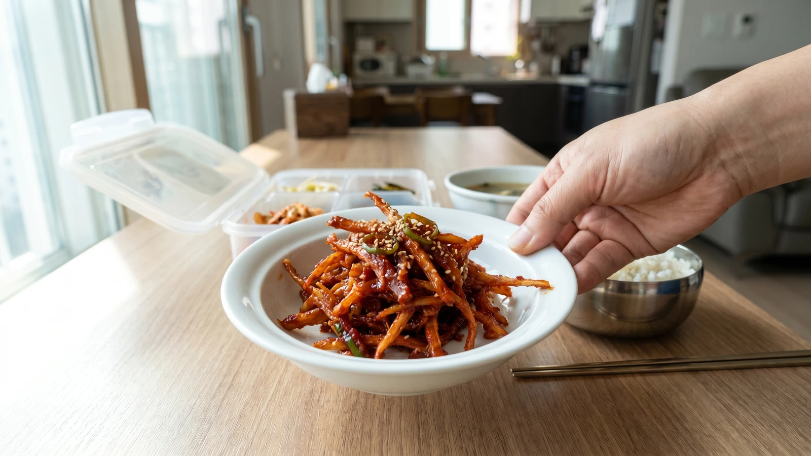 Bugeopo-gochujang-muchim (Spicy Dried Pollack)