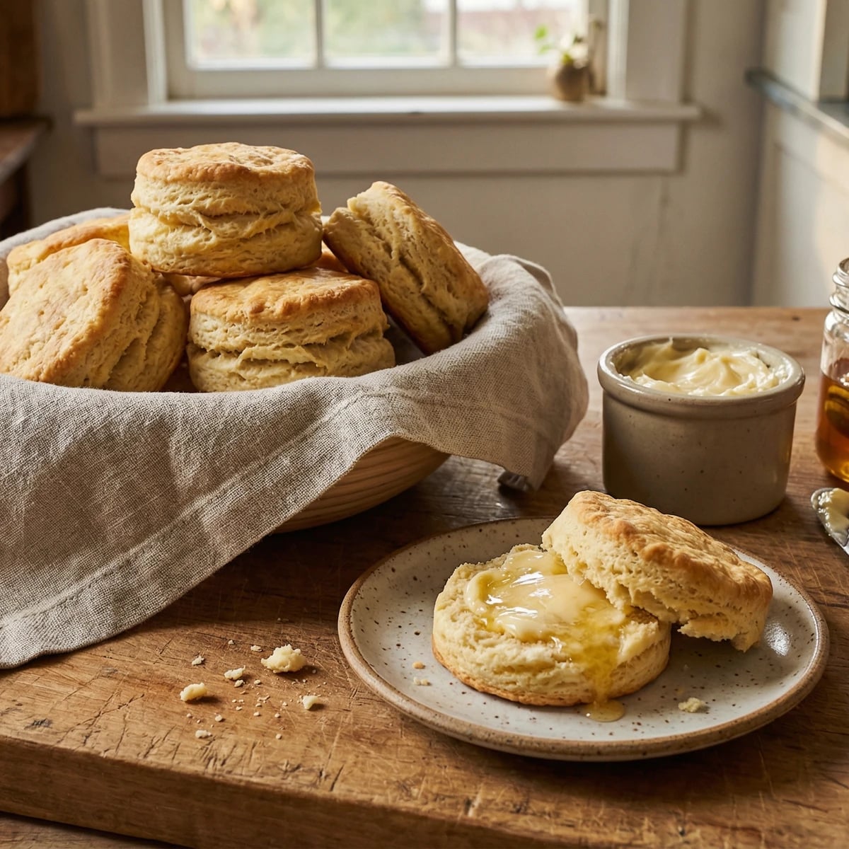 Buttermilk Biscuits with Honey Butter