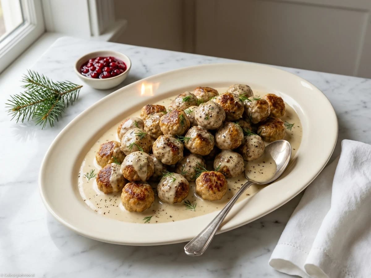 Swedish Meatballs with Cream Sauce - Chef Dean