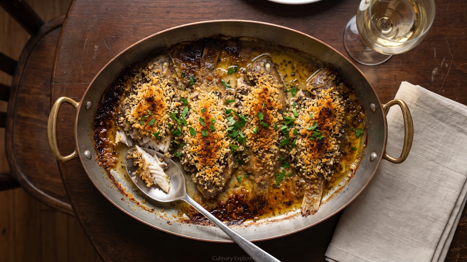 The Cooking of Fish au Gratin