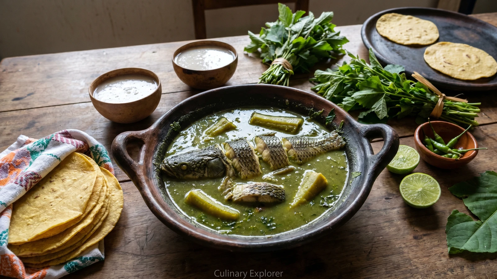 Tabasco Gar in Green Sauce (Pejelagarto en Verde)