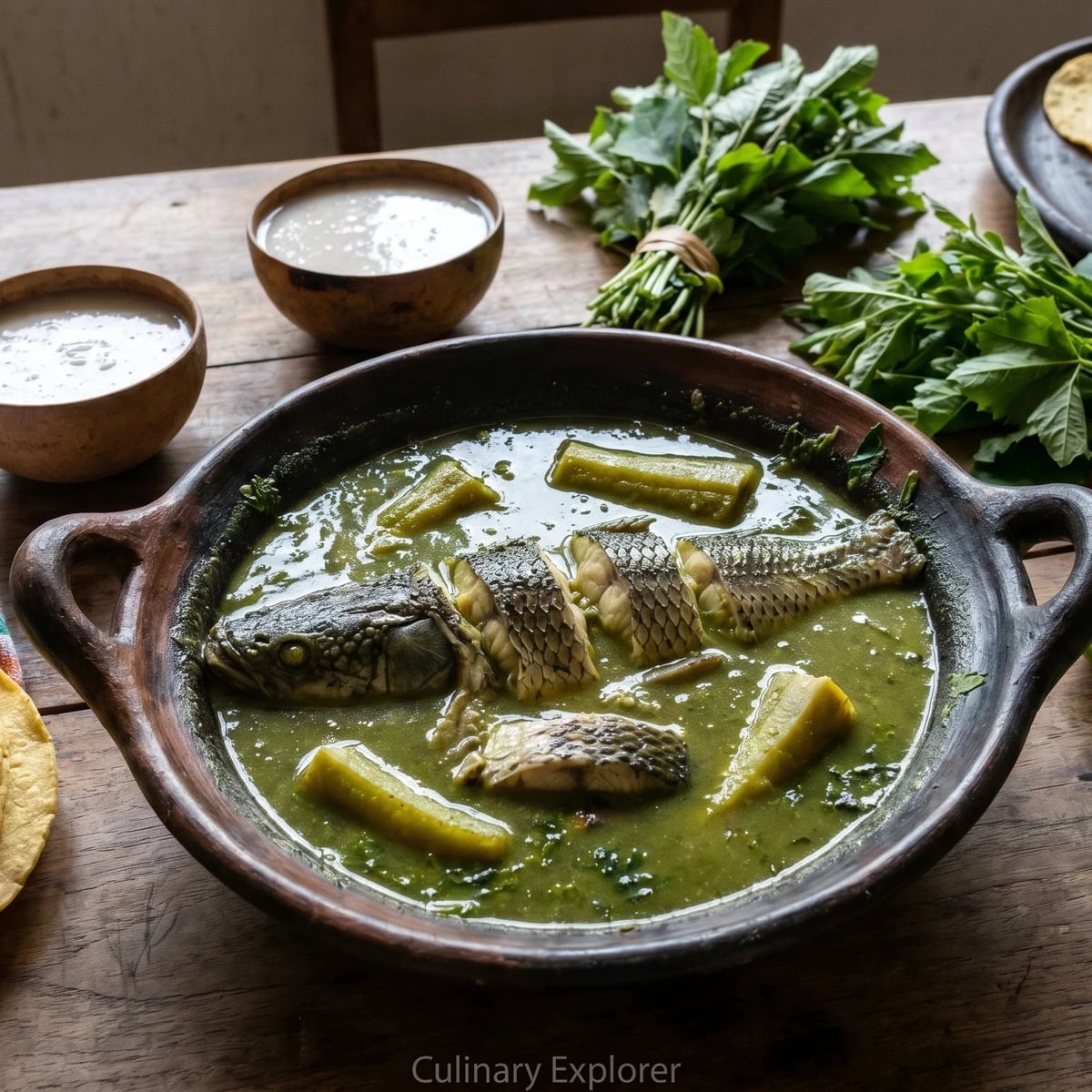 Tabasco Gar in Green Sauce (Pejelagarto en Verde)