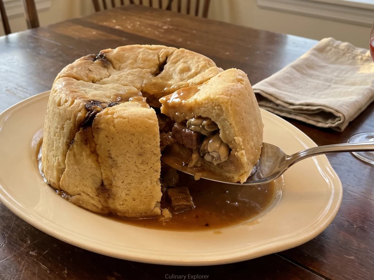 Steak and Oyster Pudding - Chef Juliette