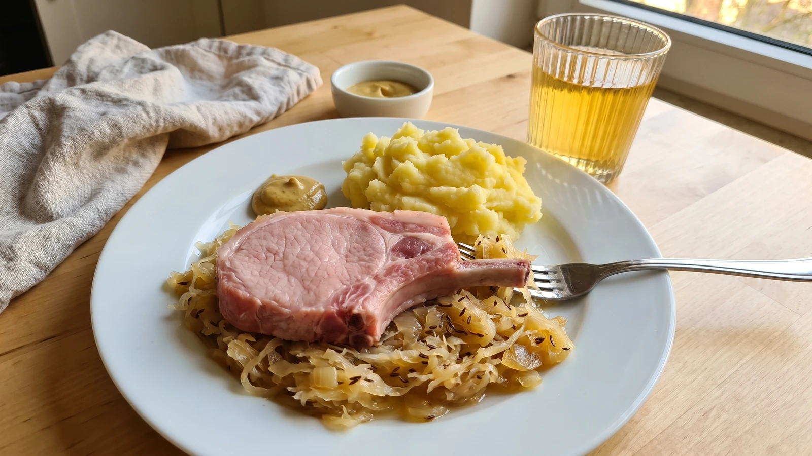 Frankfurter Rippchen mit Kraut