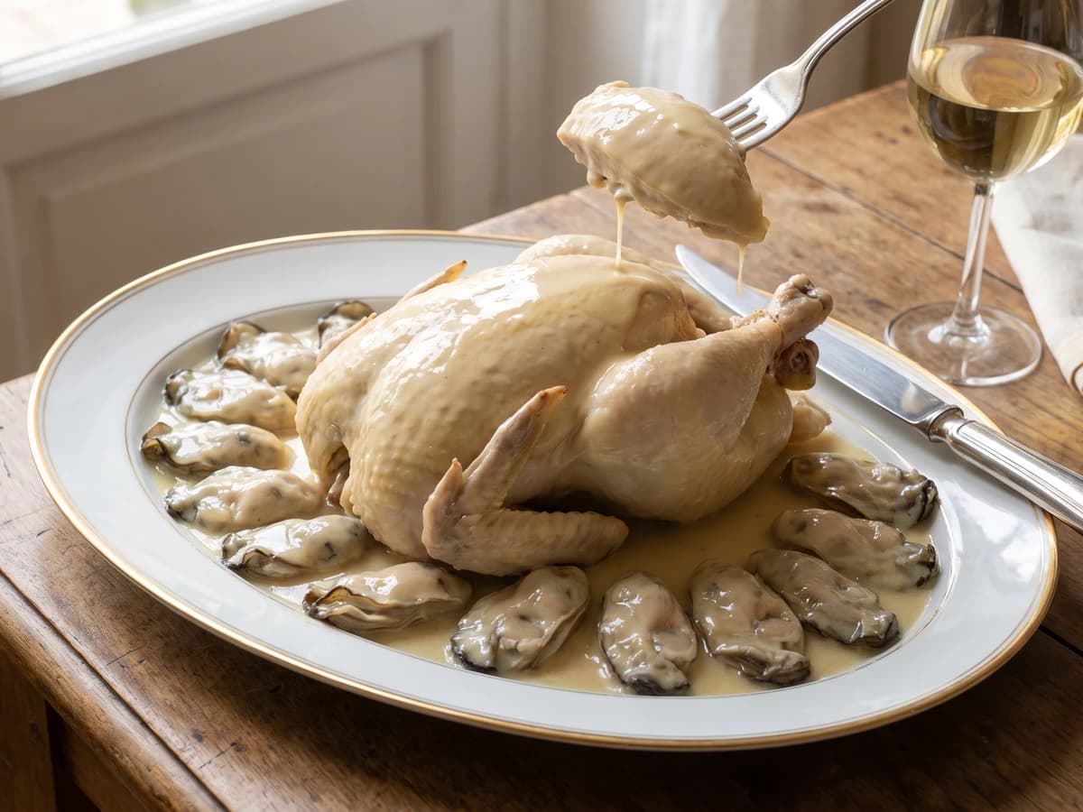 Poularde aux Huîtres - Chef Juliette