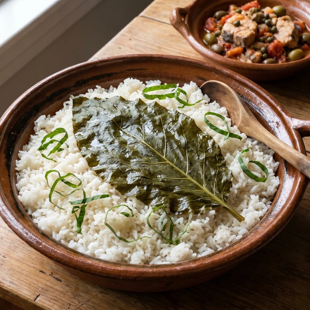Arroz Blanco con Hoja Santa