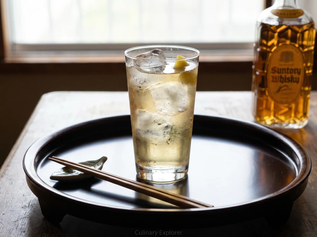 Kaku Highball (角ハイボール, Suntory whisky highball) - Chef Takumi