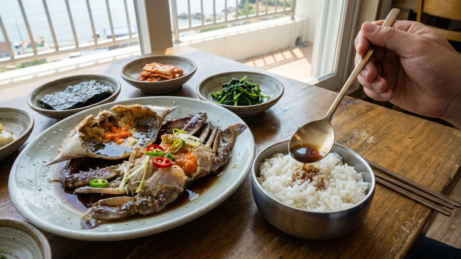 Ganjang-gejang (Soy-Marinated Raw Crab)