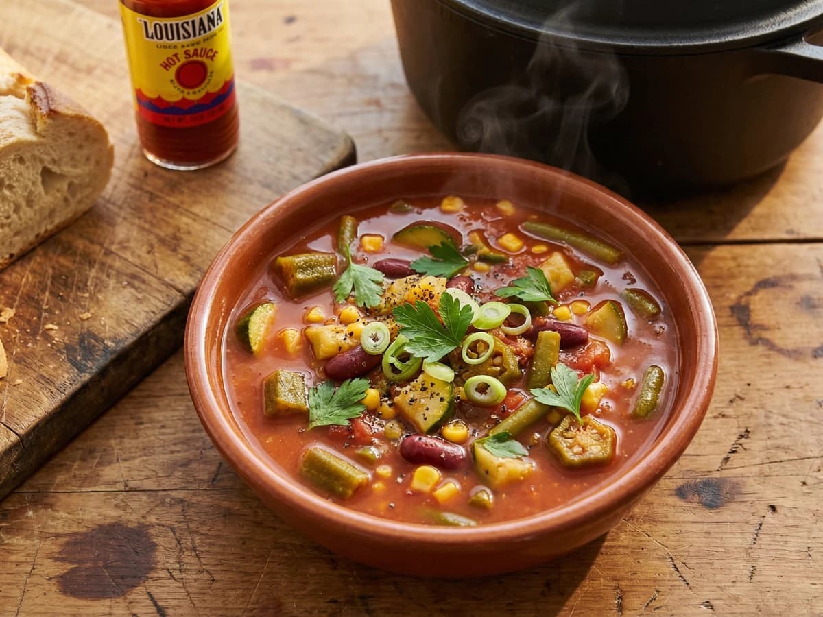 Vegetable Soup Cajun Style - Chef Remy
