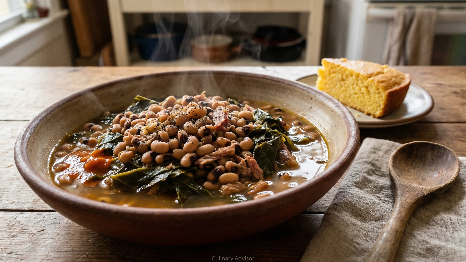 Black-Eyed Peas with Greens