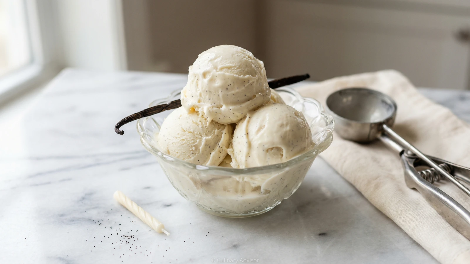 Homemade Vanilla Bean Ice Cream