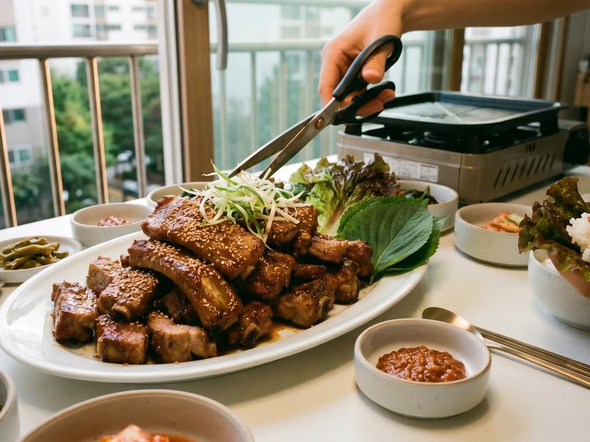Dwaeji-galbi (Marinated Pork Ribs)