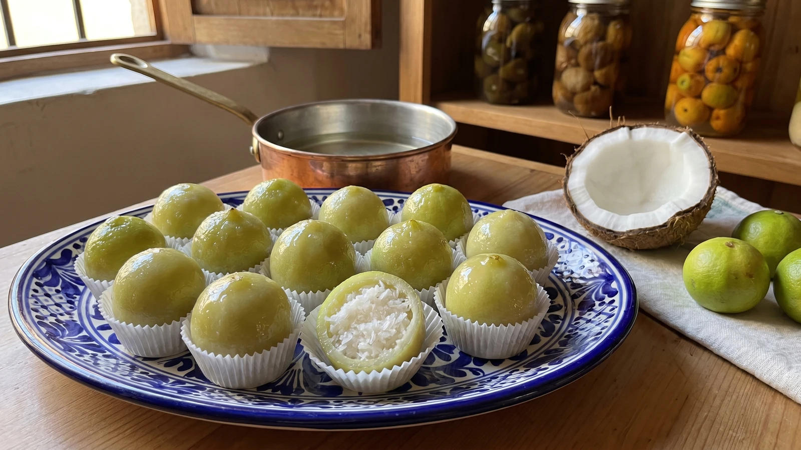 Limas Rellenas de Coco