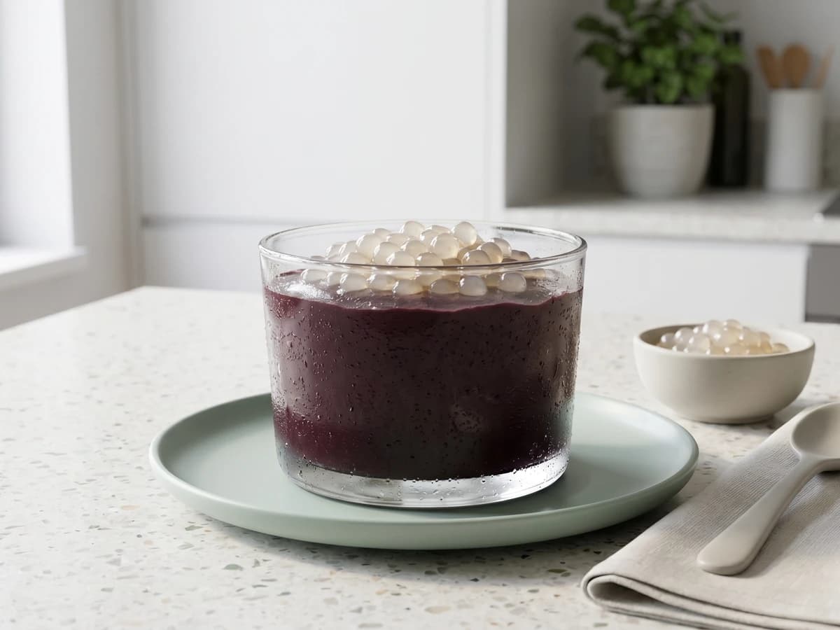 Mousse de Açaí com Tapioca - Chef Juliana