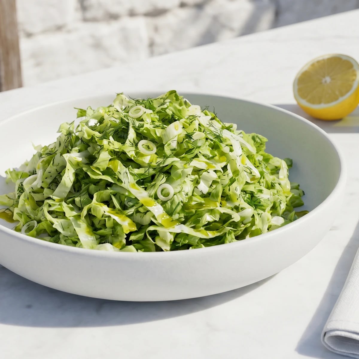 Mainland Greek Maroulosalata (Μαρουλοσαλάτα)