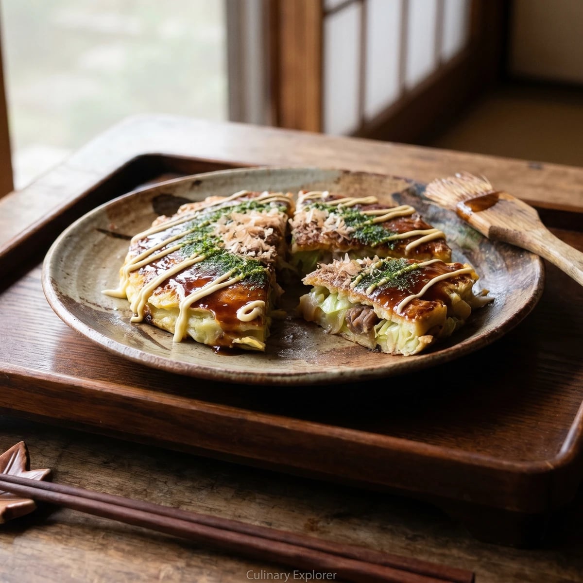 Bokkake Okonomiyaki (ぼっかけお好み焼き)