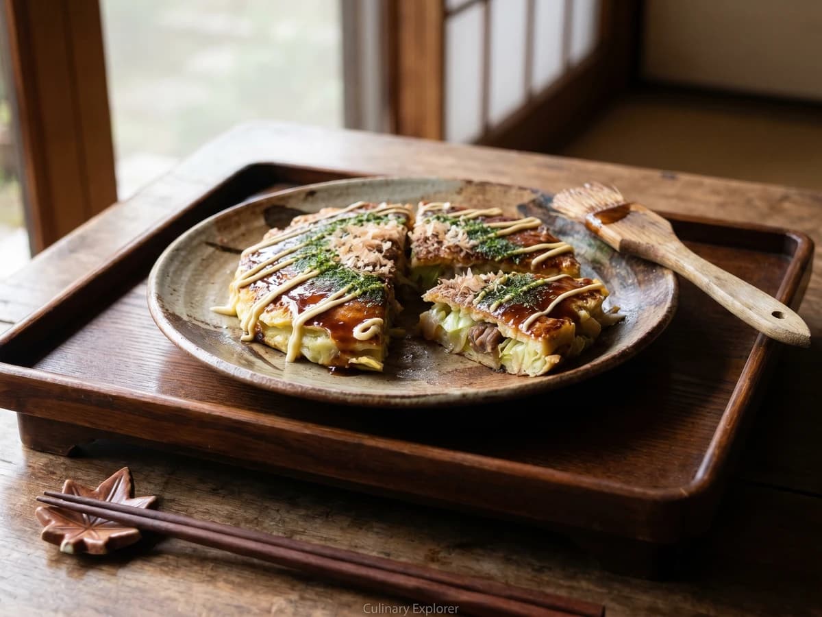 Bokkake Okonomiyaki (ぼっかけお好み焼き)