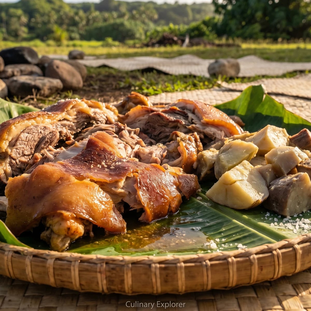 ʻUmu Puaka (Tongan Earth-Oven Pig)