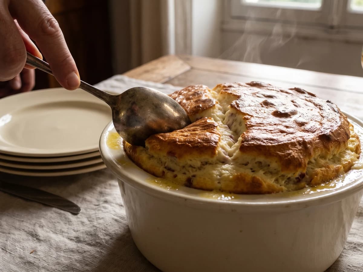The Preparation of the Soufflé with Raw Ham - Chef Juliette
