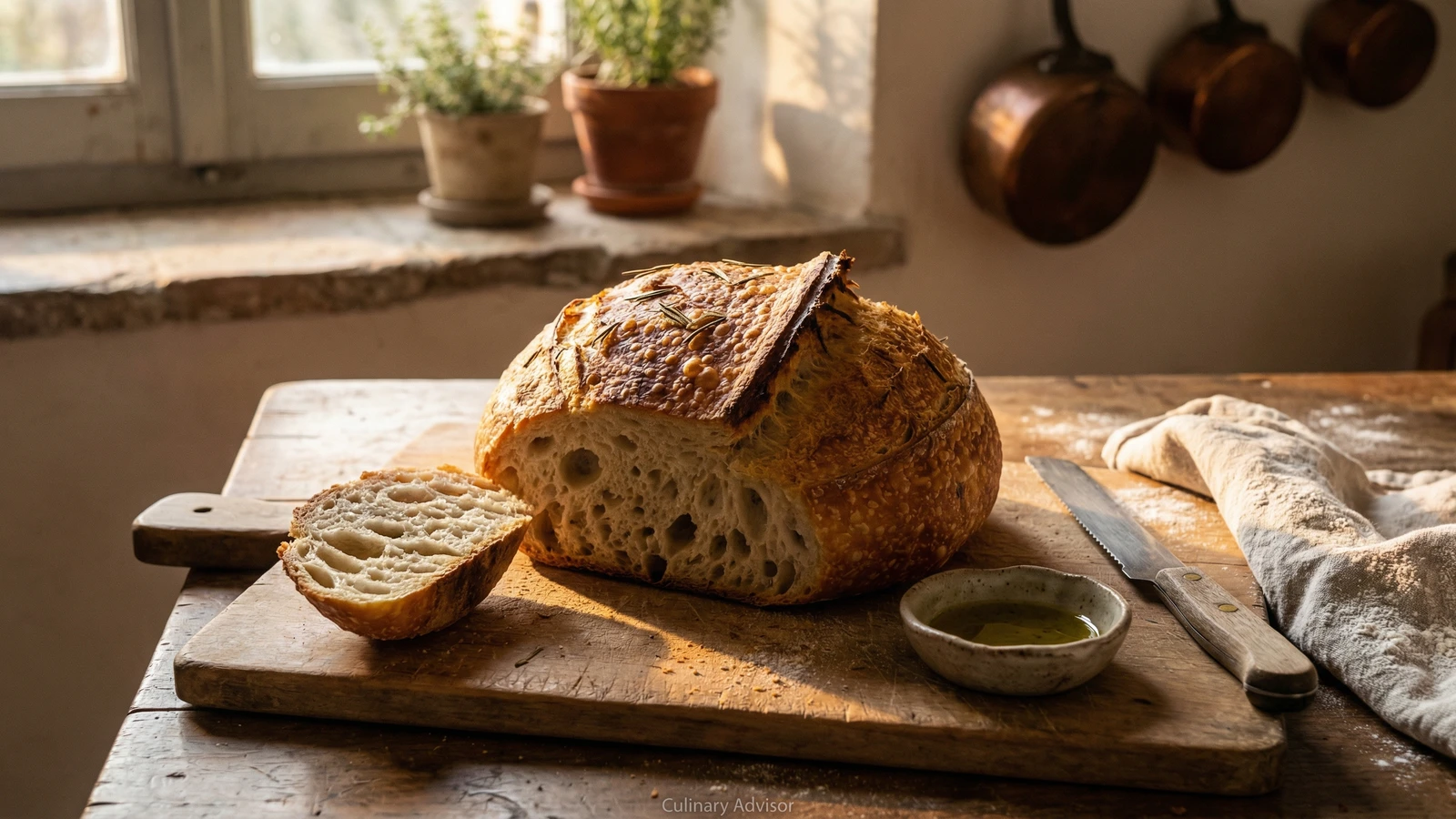 Rosemary Olive Oil Sourdough