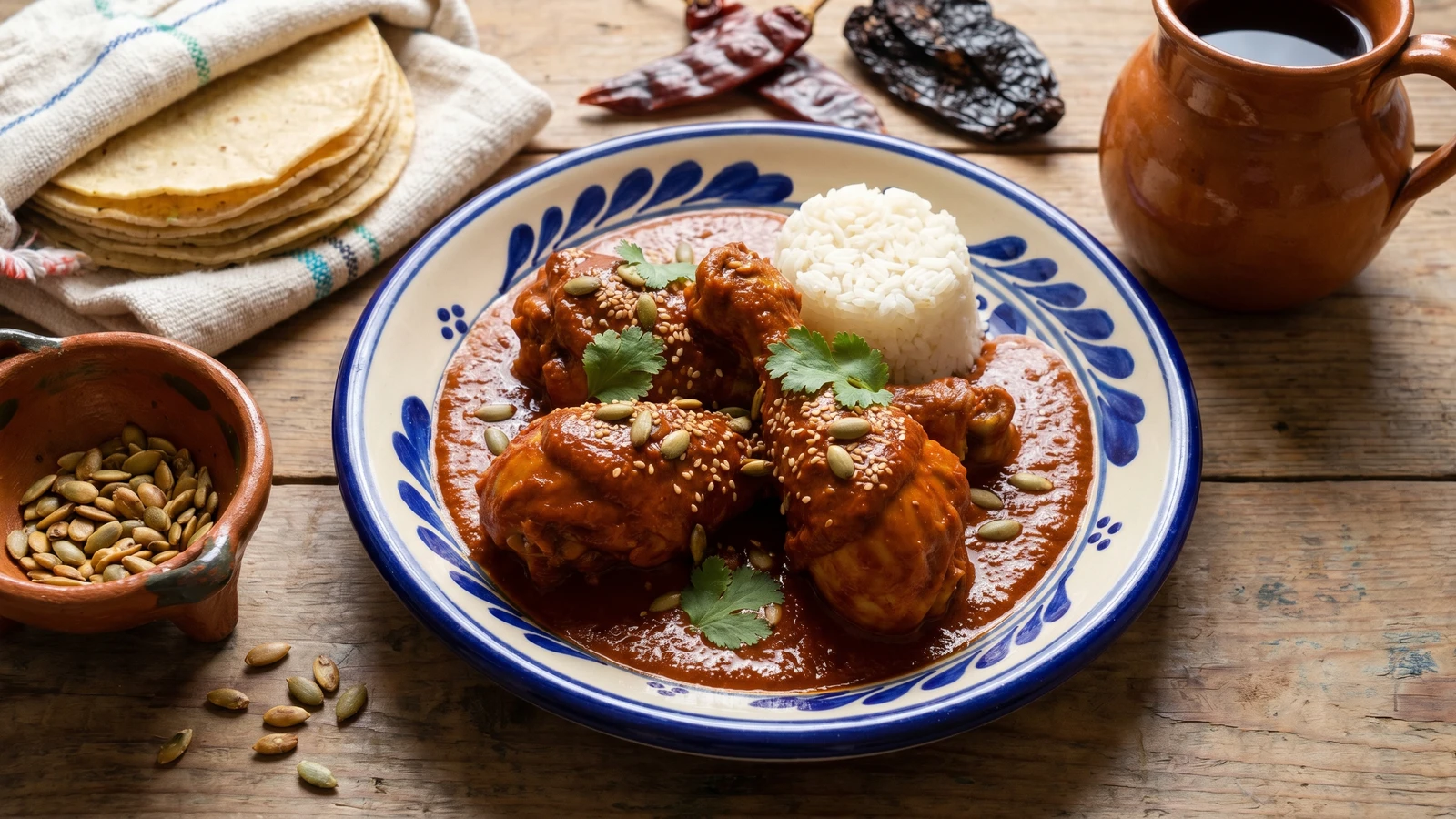 Pipián Rojo con Pollo