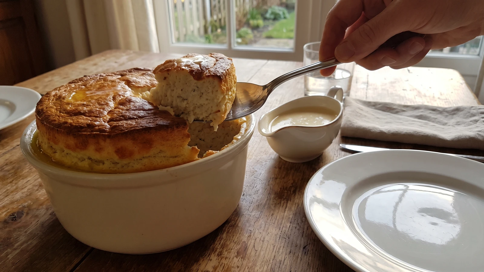 Soufflé de Volaille with Cooked Meat