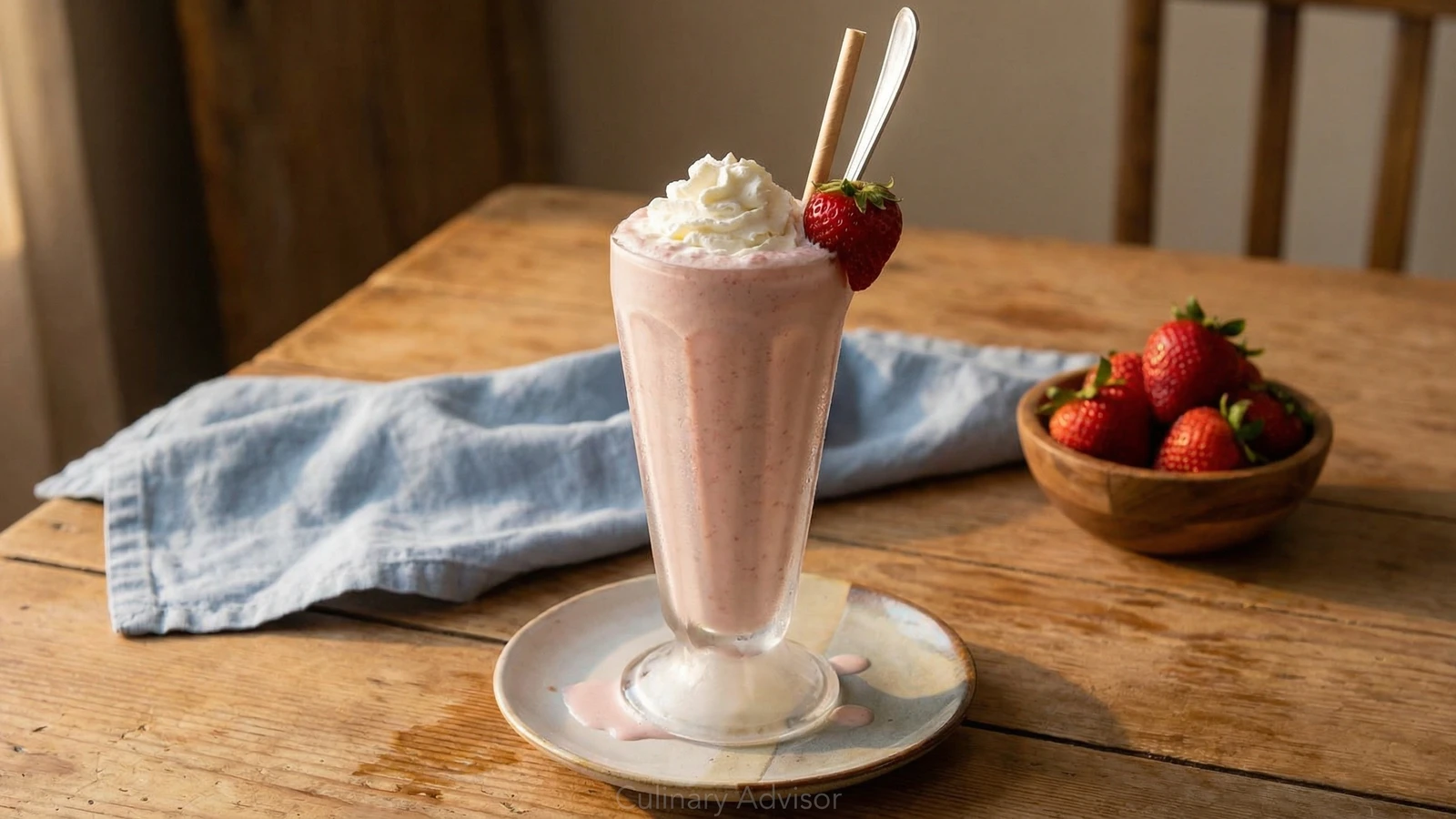 Fresh Strawberry Milkshake