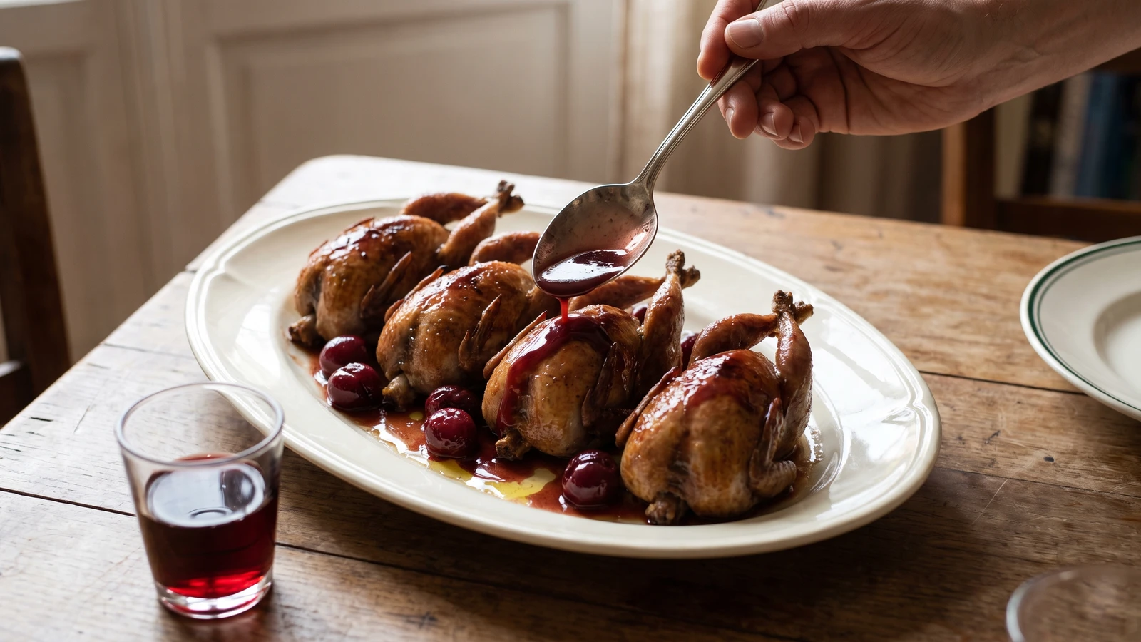 Cailles aux Cerises