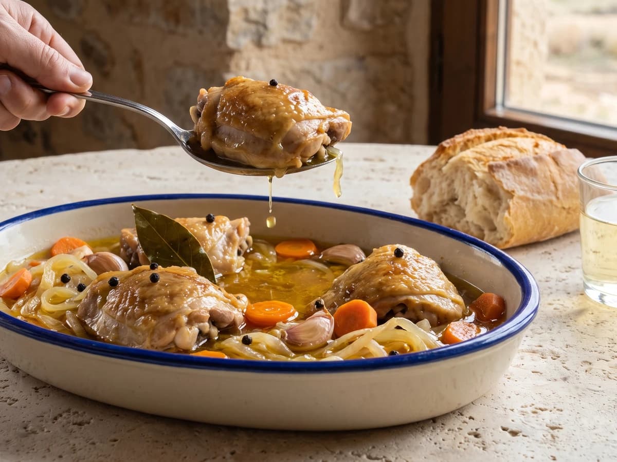 Pollo en Escabeche Manchego - Chef Isabel