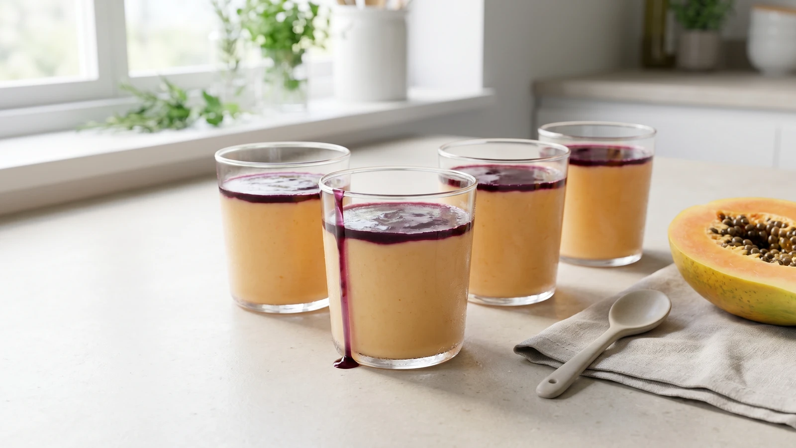 Creme de Papaia com Cassis