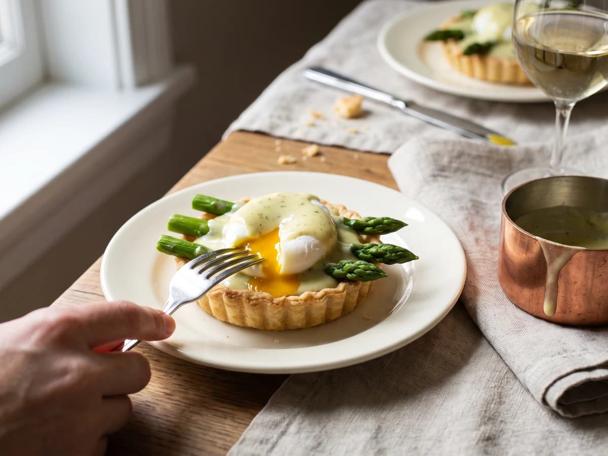 Poached Eggs Argenteuil - Chef Juliette