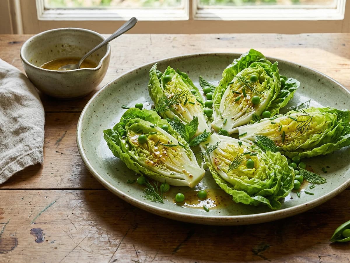 Little Gem, Peas and Summer Herbs - Chef Thomas
