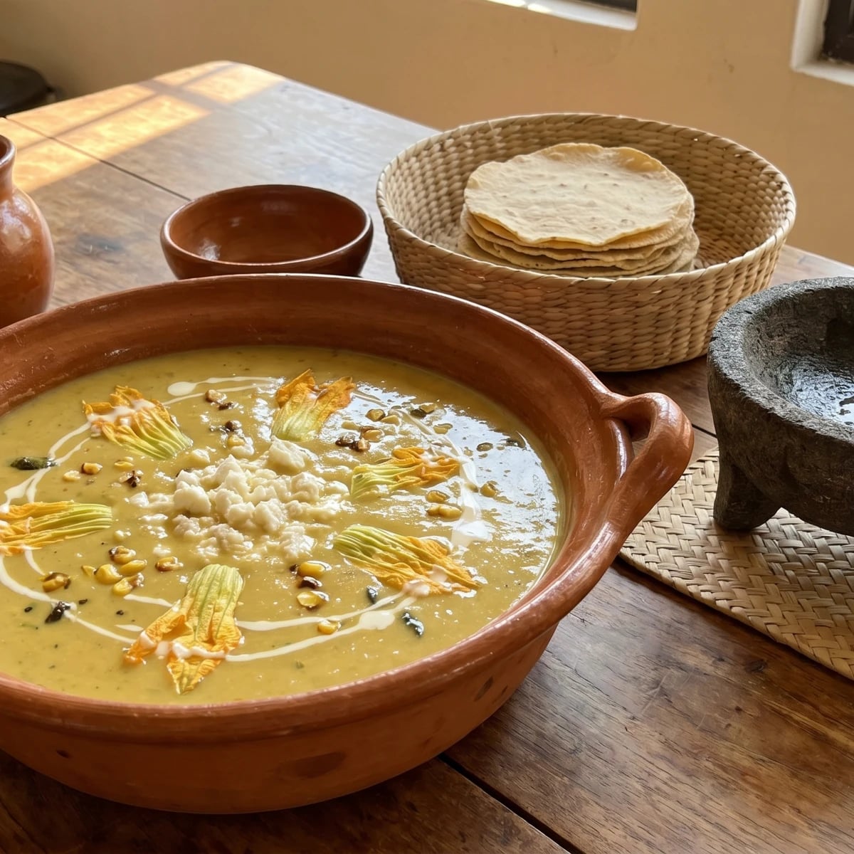 Bajio Cream of Squash Blossom (Crema de Flor de Calabaza)