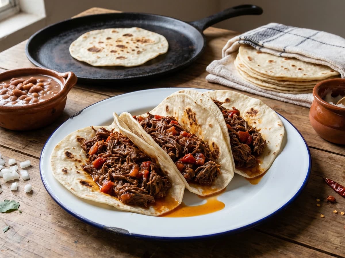 Tacos de Machaca Sonorense