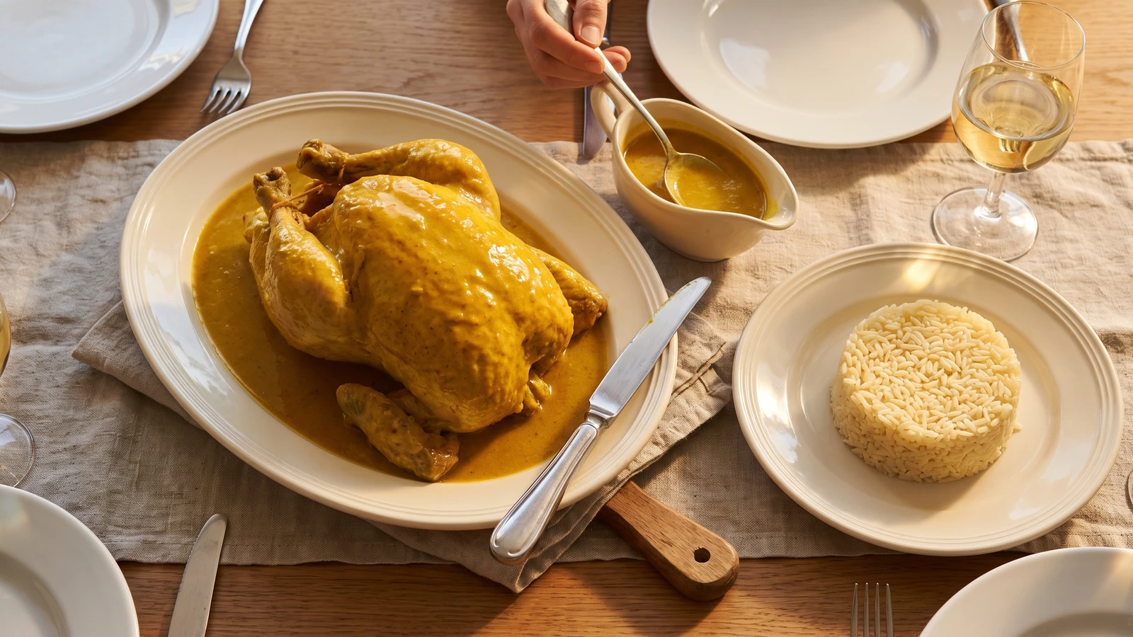 Poularde à l’Indienne