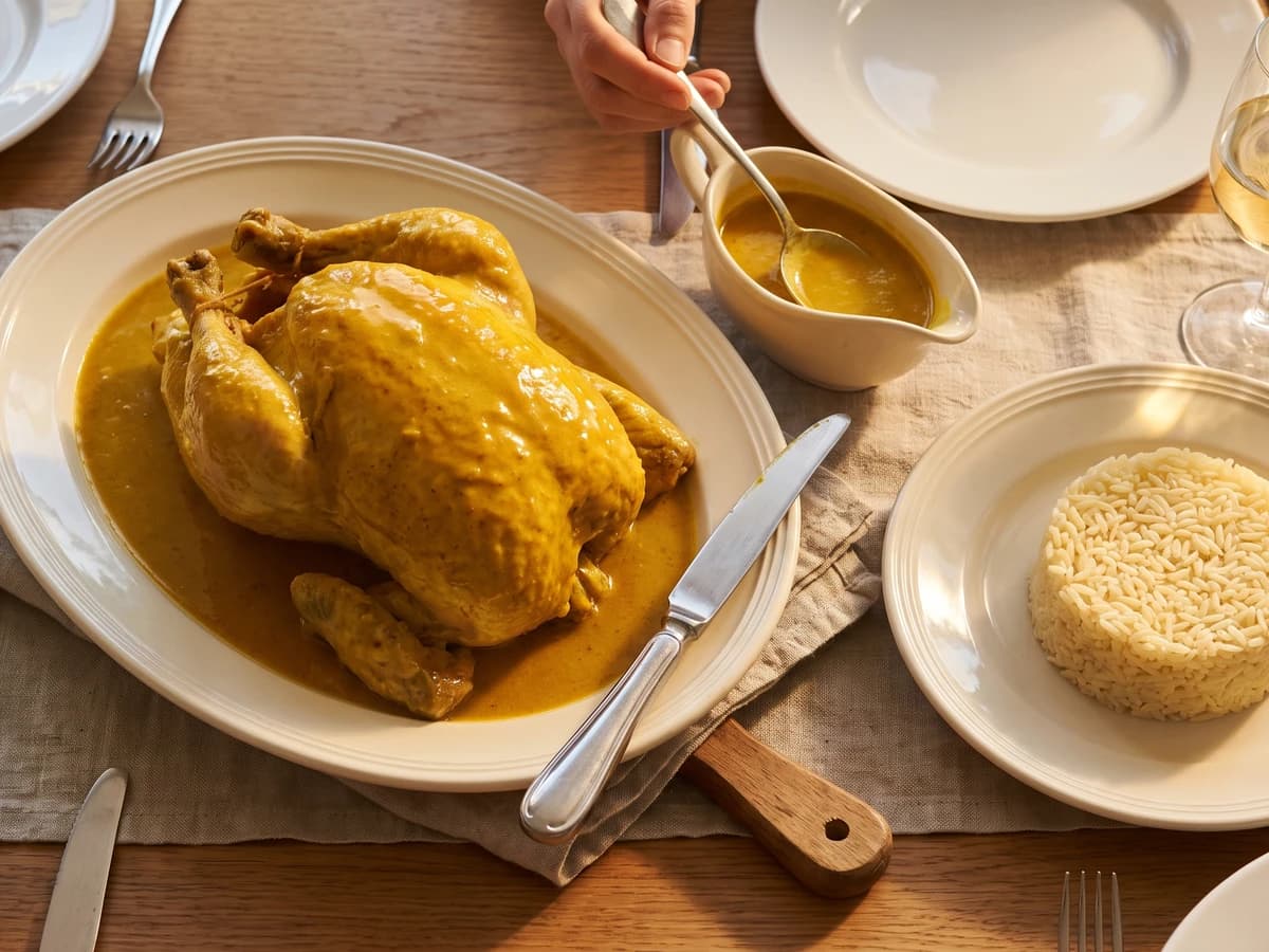 Poularde à l’Indienne - Chef Juliette