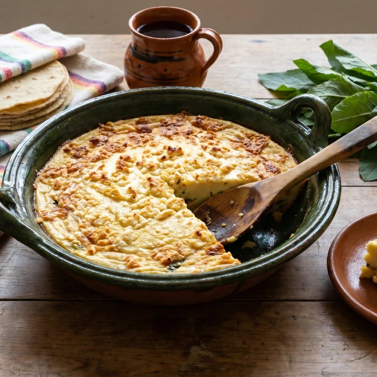 Budín de Verduras con Hierba Santa