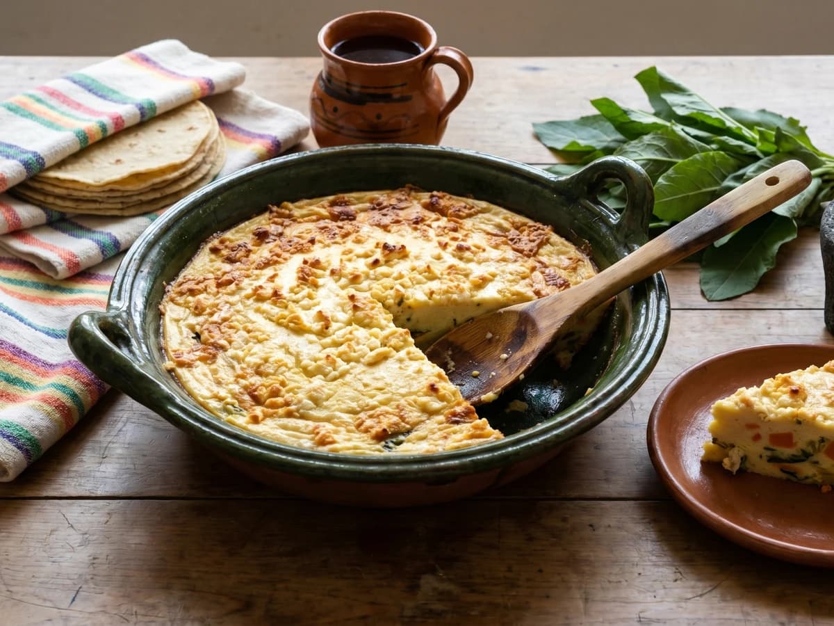 Budín de Verduras con Hierba Santa