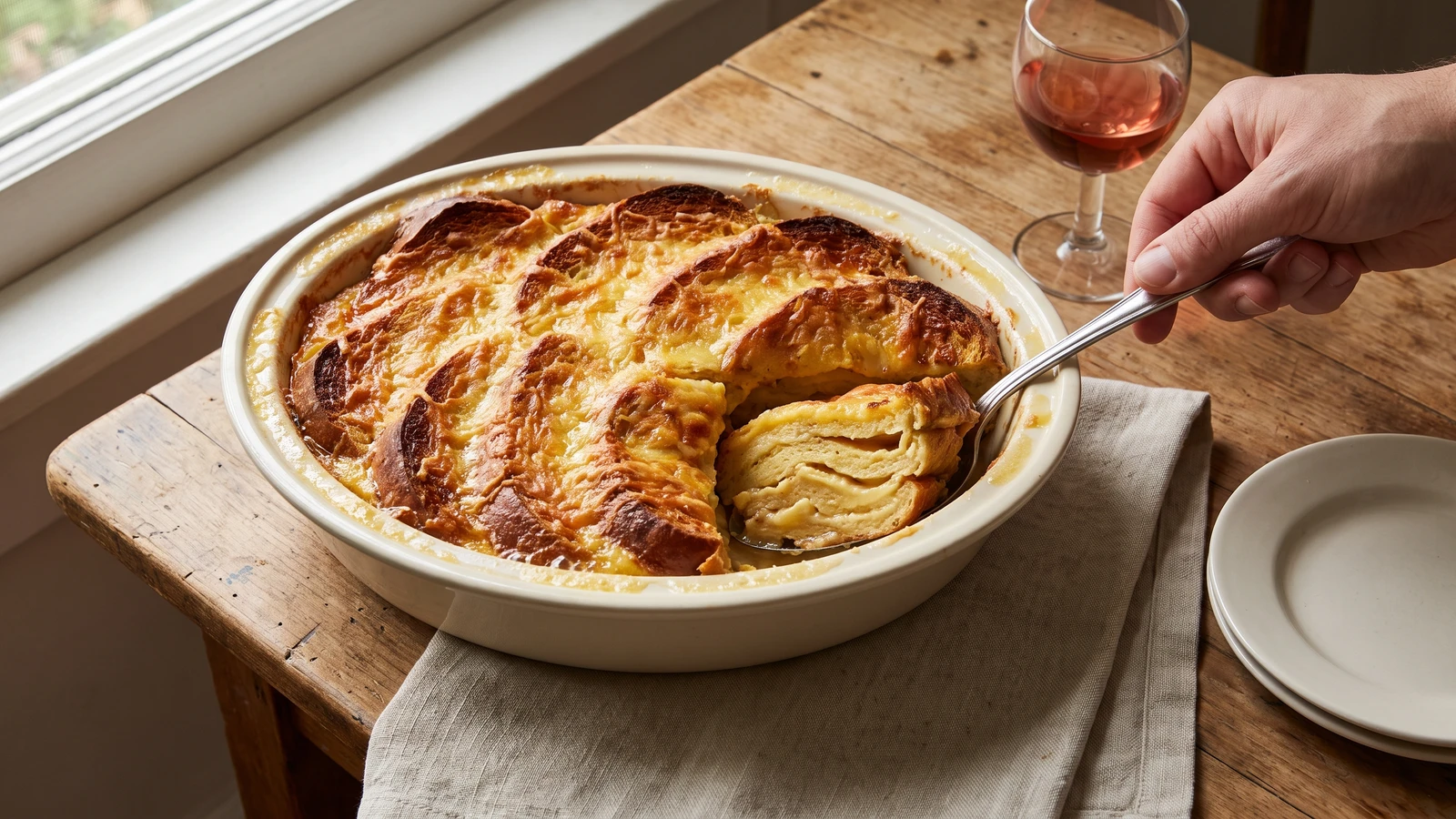 Pudding de Fromage au Pain