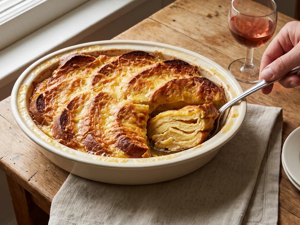 Pudding de Fromage au Pain - Chef Juliette