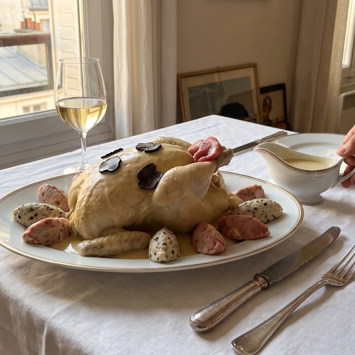Poularde à la Parisienne