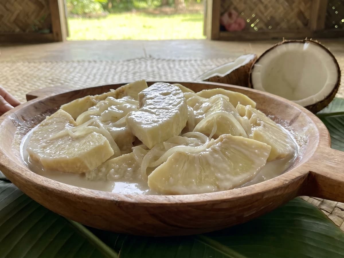 Faʻalifu ʻUlu (Sāmoan Breadfruit in Coconut Cream) - Chef Makoa