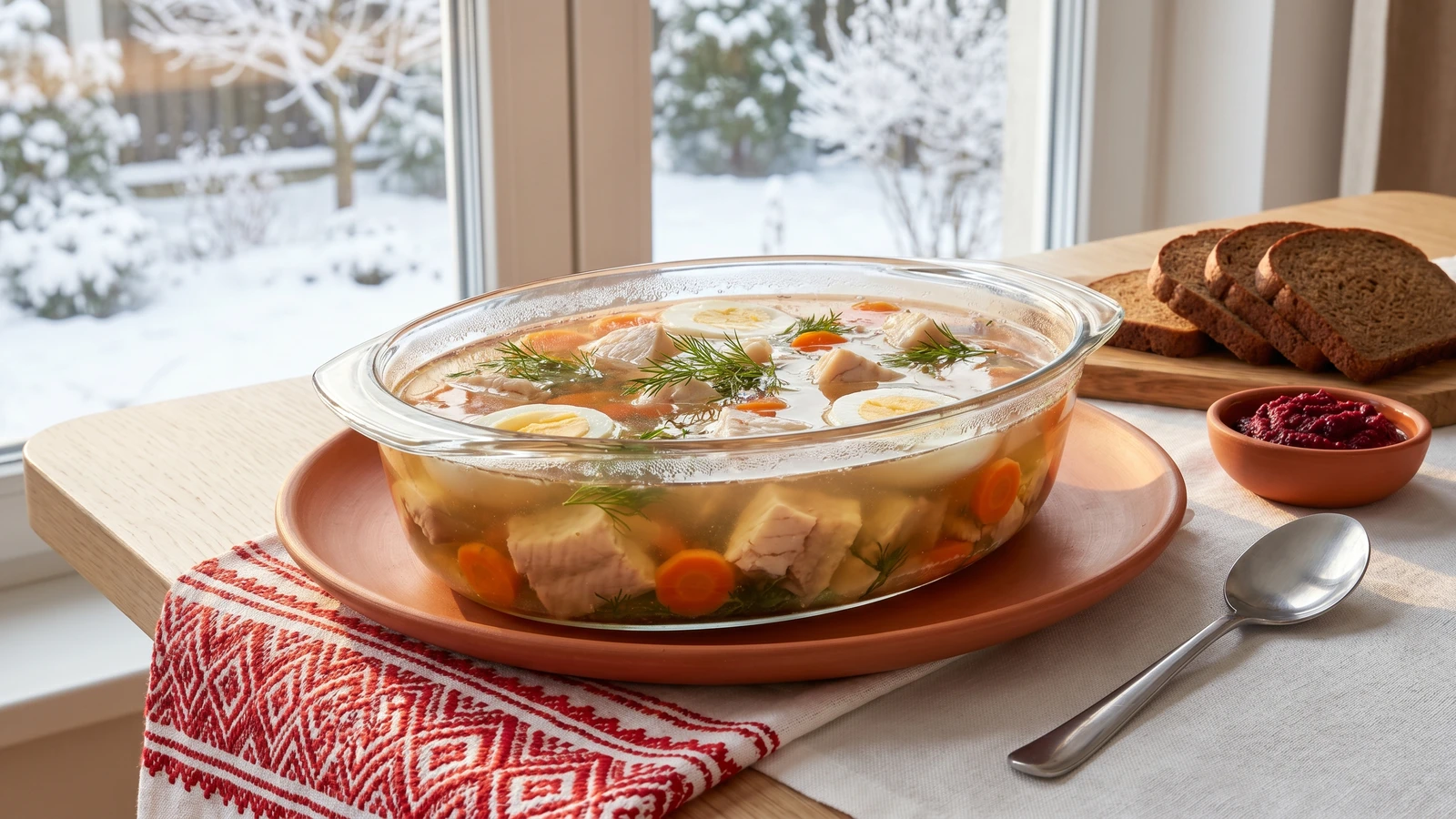 Kholodets iz Ryby (холодець із риби, fish in aspic)