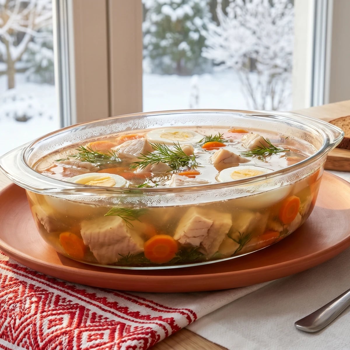 Kholodets iz Ryby (холодець із риби, fish in aspic)