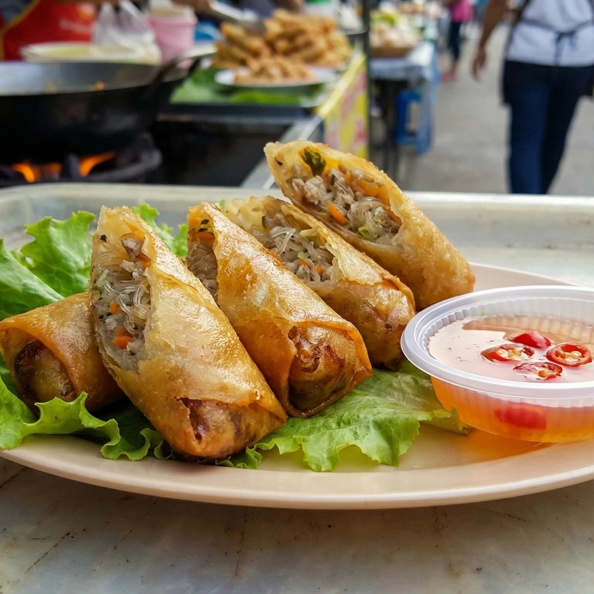 Thai Fried Spring Rolls (Po Pia Tod)