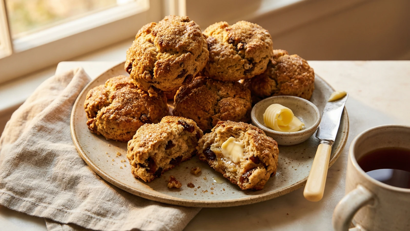 Date and Walnut Scones